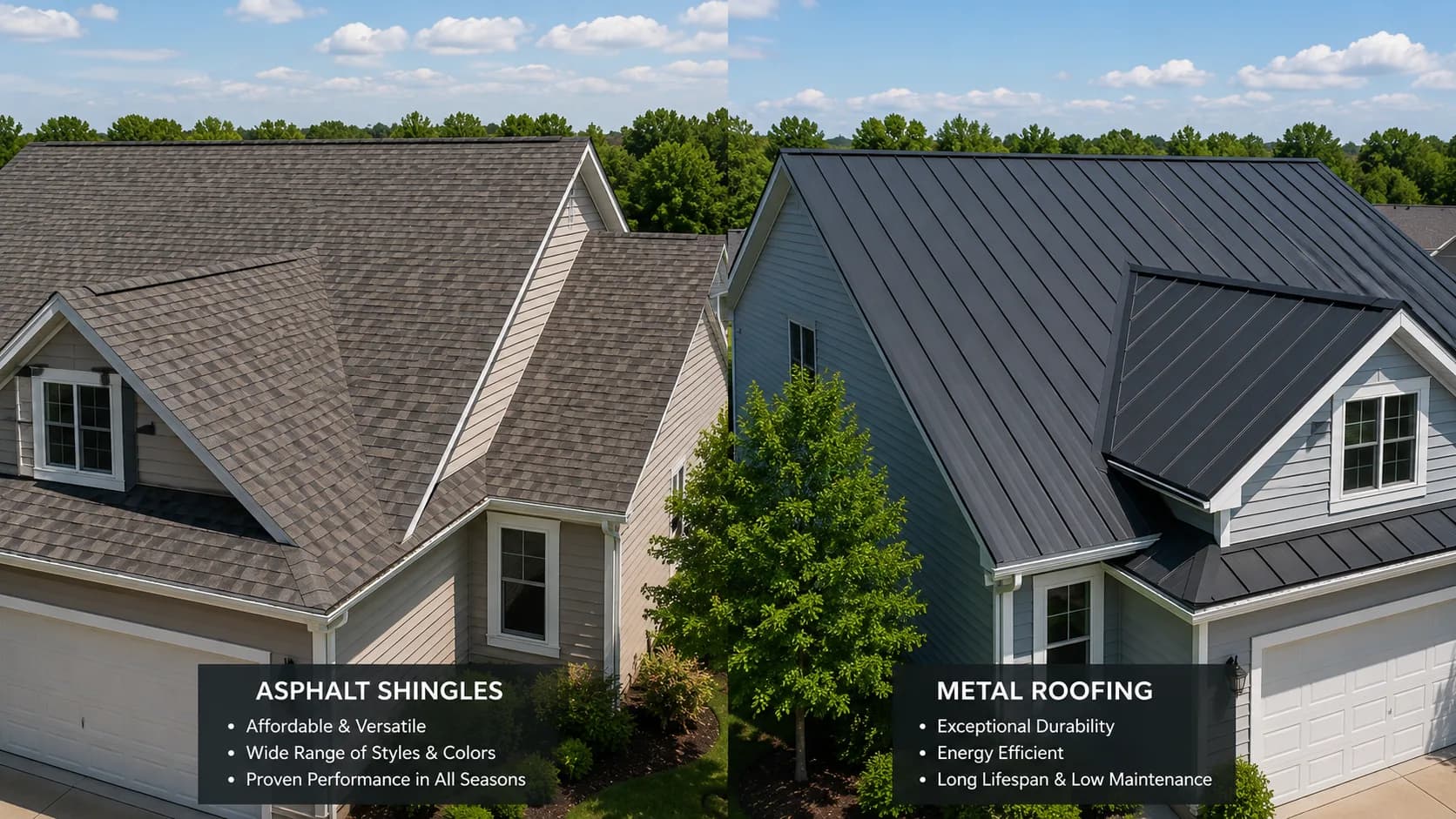 Asphalt Shingle vs Metal Roofing for Wisconsin Homes: Honest Comparison
