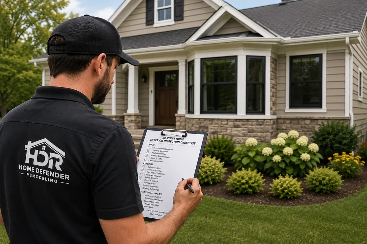 30-point home exterior inspection checklist